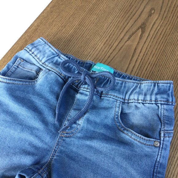 Bundle: Girls' Denim Shorts with Lace & Folded Hem – Size 8 - Picture 2 of 5